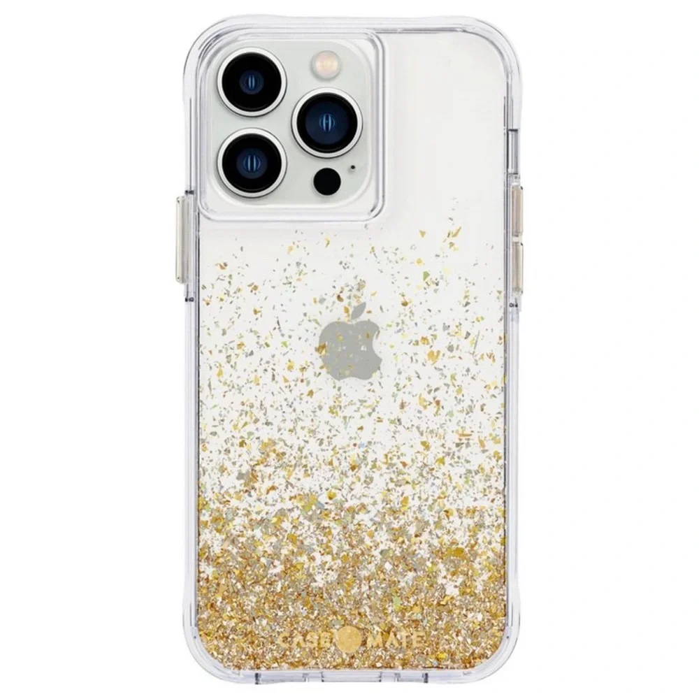 NWT Case-Mate iPhone 13 Pro Twinkle Ombre (Gold) Protective Case